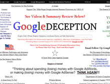 Tablet Screenshot of googledeception.com